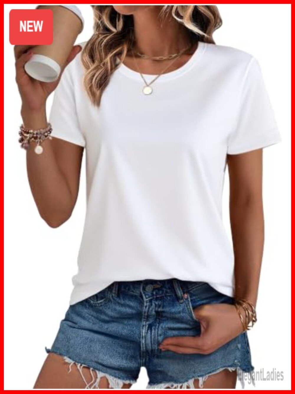 Women's Cotton Short Sleeve Crewneck T-Shirt